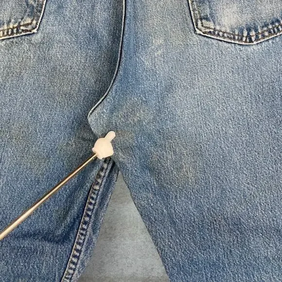 Vintage 90s Levis Jeans 40x30 Regular Straight Leg Fit Medium Wash Orange Tab - Picture 8 of 15